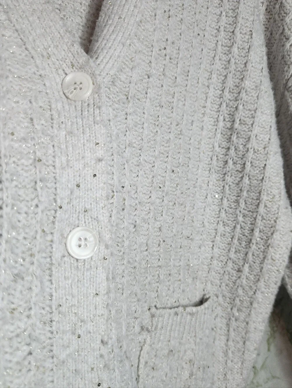 TIME AND TRU Sequin Accent Sweater - Picture 7 of 12